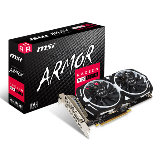 MSI Radeon RX 570 ARMOR 4GB OC 256-Bit GDDR5 GRAPHICS CARD MSI Radeon RX 570 ARMOR 4GB OC 256-Bit GDDR5 GRAPHICS CARD