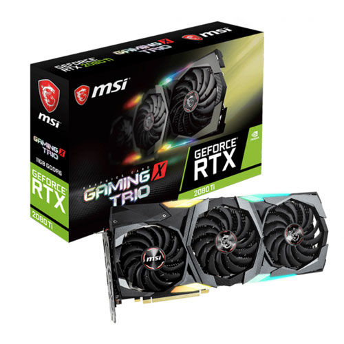MSI GeForce RTX 2080 Ti Gaming X Trio 11GB Graphic Card MSI GeForce RTX 2080 Ti Gaming X Trio 11GB Graphic Card