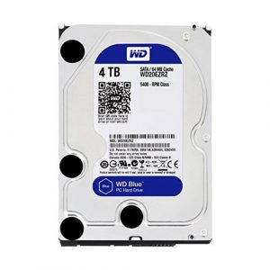 WD Blue 4TB Desktop Hard Disk Drive - 5400 RPM SATA 6Gb/s 64MB Cache 3.5 Inch