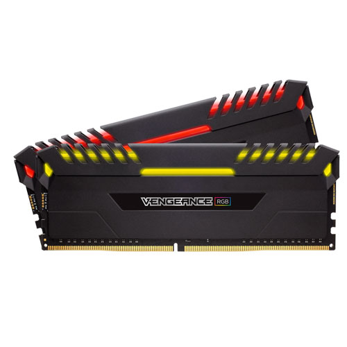 CORSAIR VENGEANCE RGB 32GB (2 X 16GB) DDR4 DRAM 2666MHZ MEMORY KIT CORSAIR VENGEANCE RGB 32GB (2 X 16GB) DDR4 DRAM 2666MHZ MEMORY KIT