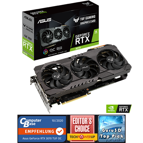 ASUS TUF GAMING GEFORCE RTX™ 3070 8GB ASUS TUF GAMING GEFORCE RTX™ 3070 8GB
