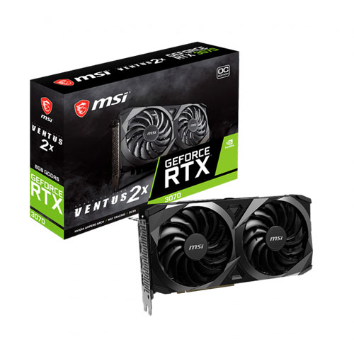 MSI GeForce RTX 3070 Ventus 2X OC 8GB GDDR6 Graphics Card MSI GeForce RTX 3070 Ventus 2X OC 8GB GDDR6 Graphics Card