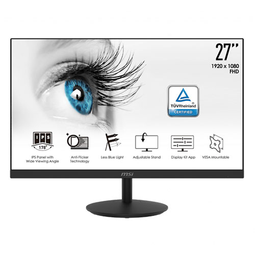 MSI Pro MP271 27” Inch FHD IPS Level Ultra Slim Frameless Monitor MSI Pro MP271 27” Inch FHD IPS Level Ultra Slim Frameless Monitor