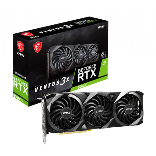MSI GeForce RTX 3060 Ti Ventus 3X OC 8GB GDDR6 Graphics Card – (NOT SOLD SEPARATELY) MSI GeForce RTX 3060 Ti Ventus 3X OC 8GB GDDR6 Graphics Card - (NOT SOLD SEPARATELY)
