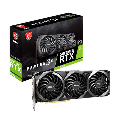 MSI GeForce RTX 3060 Ventus 3X OC 12GB GDDR6 Graphics Card – (NOT SOLD SEPARATELY) MSI GeForce RTX 3060 Ventus 3X OC 12GB GDDR6 Graphics Card - (NOT SOLD SEPARATELY)
