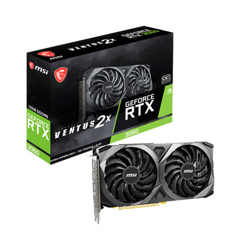 MSI GeForce RTX 3060 Ventus 2X OC 12GB GDDR6 Graphics Card – (NOT SOLD SEPARATELY) MSI GeForce RTX 3060 Ventus 2X OC 12GB GDDR6 Graphics Card - (NOT SOLD SEPARATELY)