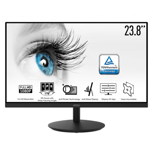 MSI Pro MP242 23.8” Inch 75Hz FHD IPS Level Ultra Slim Frameless Monitor MSI Pro MP242 23.8” Inch 75Hz FHD IPS Level Ultra Slim Frameless Monitor