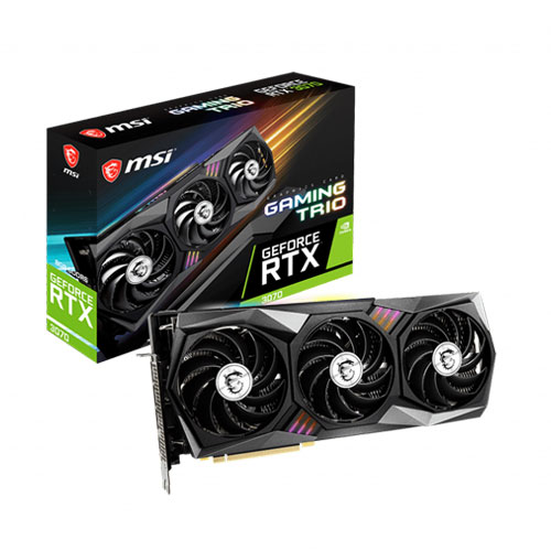 MSI GeForce RTX 3070 Gaming Trio 8GB GDDR6 Graphics Card – (NOT SOLD SEPARATELY) MSI GeForce RTX 3070 Gaming Trio 8GB GDDR6 Graphics Card – (NOT SOLD SEPARATELY)