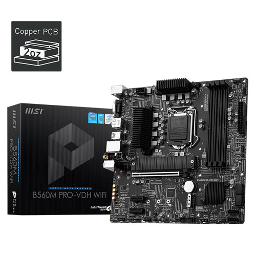 MSI B560M Pro-VDH Wi-Fi Motherboard MSI B560M Pro-VDH Wi-Fi Motherboard