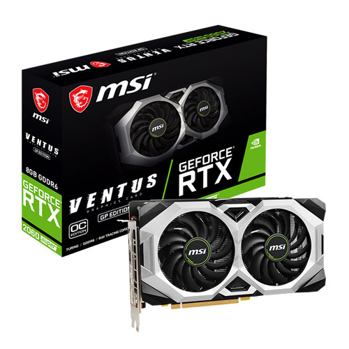 MSI GeForce RTX 2060 Super Ventus GP 8GB GDDR6 Graphics Card – (BULK CARDS) MSI GeForce RTX 2060 Super Ventus GP 8GB GDDR6 Graphics Card – (BULK CARDS)