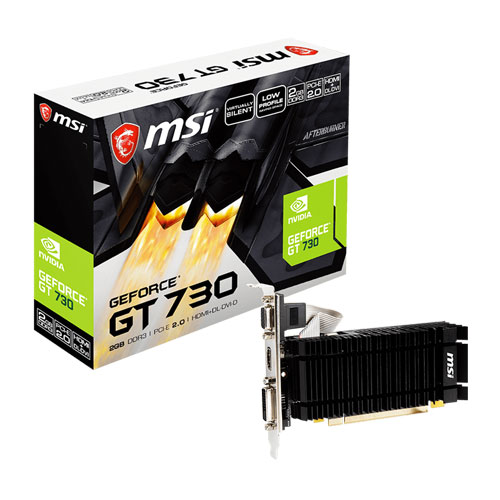 MSI GeForce GT 730 2GB GDDR3 Graphics Card MSI GeForce GT 730 2GB GDDR3 Graphics Card