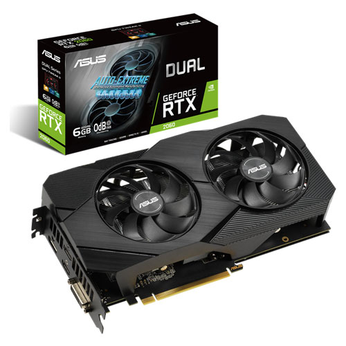 Asus Dual GeForce RTX 2060 Evo 6GB GDDR6 Graphics Card Asus Dual GeForce RTX 2060 Evo 6GB GDDR6 Graphics Card