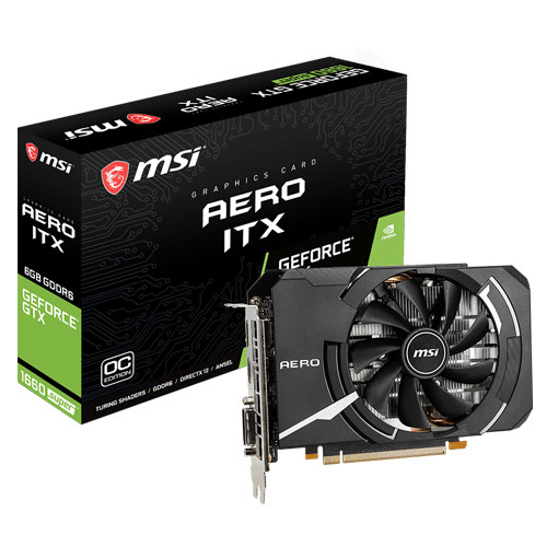 MSI GeForce GTX 1660 Super Aero ITX 6GB GDDR6 OC Graphics Card MSI GeForce GTX 1660 Super Aero ITX 6GB GDDR6 OC Graphics Card