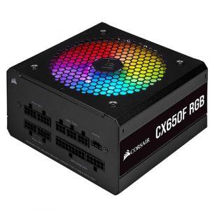 Corsair CX650F RGB - 650 WATT 80 Plus Bronze Certified Power Supply