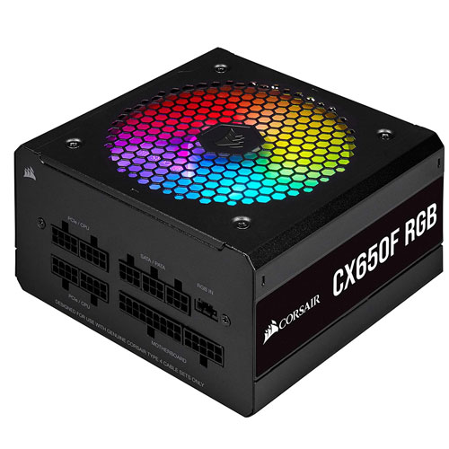 Corsair CX650F RGB – 650 WATT 80 Plus Bronze Certified Power Supply Corsair CX650F RGB - 650 WATT 80 Plus Bronze Certified Power Supply