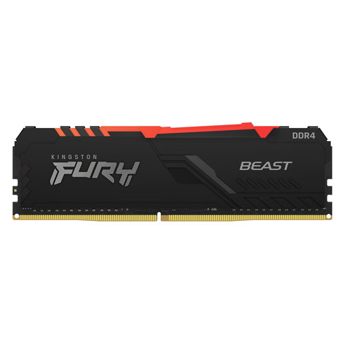 Kingston Fury RGB 8GB (1X8GB) DDR4 3200MHz Memory Kingston Fury RGB 8GB (1X8GB) DDR4 3200MHz Memory