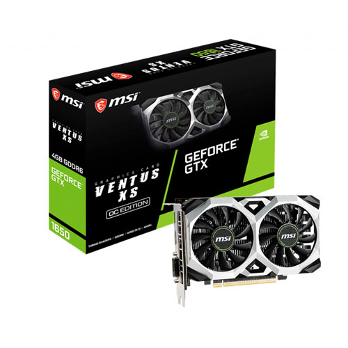 MSI Geforce GTX 1650 D6 ventus 4GB XS OC Graphics card MSI Geforce GTX 1650 D6 ventus 4GB XS OC Graphics card