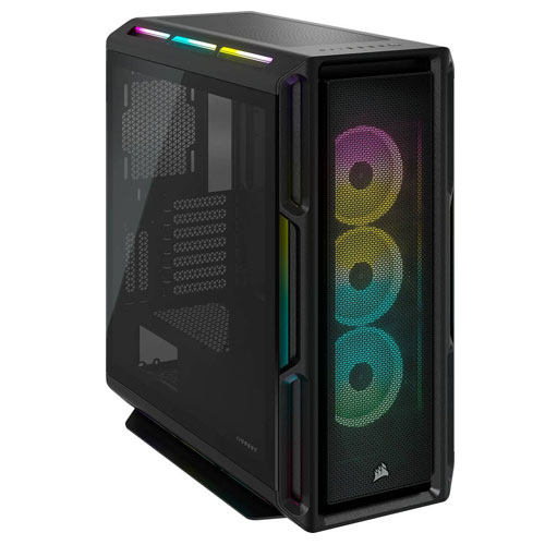 CORSAIR ICUE 5000T RGB Glass Mid Tower ATX Case – Black CORSAIR ICUE 5000T RGB Glass Mid Tower ATX Case – Black