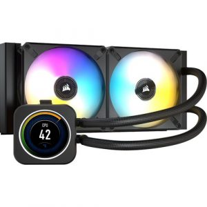 Corsair cue H100i Elite LCD Display Liquid CPU Cooler