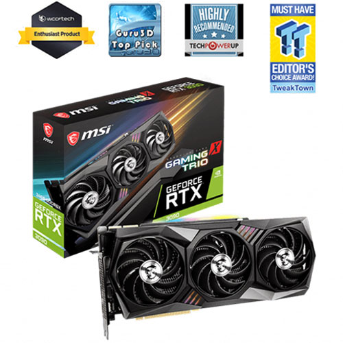 MSI GeForce RTX 3090 Gaming X Trio 24GB GDDR6X Graphics Card MSI GeForce RTX 3090 Gaming X Trio 24GB GDDR6X Graphics Card