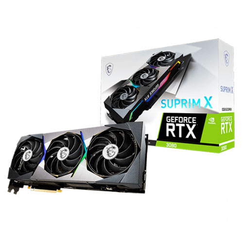 MSI GeForce RTX 3080 SUPRIM X 10GB GDDR6X Graphics Card MSI GeForce RTX 3080 SUPRIM X 10GB GDDR6X Graphics Card