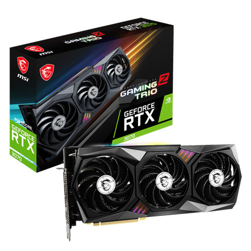 MSI GeForce RTX 3070 Gaming Z Trio 8GB GDDR6 Graphics Card MSI GeForce RTX 3070 Gaming Z Trio 8GB GDDR6 Graphics Card