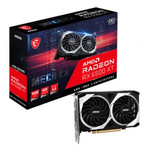 MSI Radeon RX 6500 XT Mech 2X OC 4GB GDDR6 Graphics Card