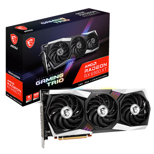 MSI Radeon RX 6900 XT Gaming Trio 16GB GDDR6 Graphics Card MSI Radeon RX 6900 XT Gaming Trio 16GB GDDR6 Graphics Card