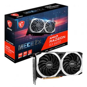 MSI Radeon RX 6600 Mech 2X 8GB GDDR6 Graphics Card