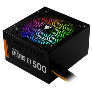 Gamdias Kartos E1 500W ARGB – 500 WATT 80 Plus Standard Power Supply