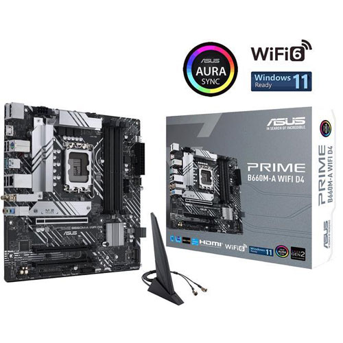 Asus Prime B660M A (WI FI) D4 Motherboard Asus Prime B660M A (WI FI) D4 Motherboard