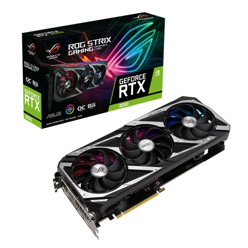 Asus ROG Strix GeForce RTX 3050 OC Gaming 8GB GDDR6 Graphics Card Asus ROG Strix GeForce RTX 3050 OC Gaming 8GB GDDR6 Graphics Card