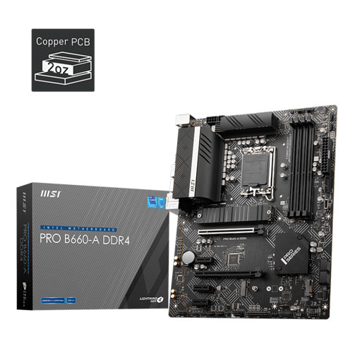 MSI PRO B660 A DDR4 Motherboard MSI PRO B660 A DDR4 Motherboard