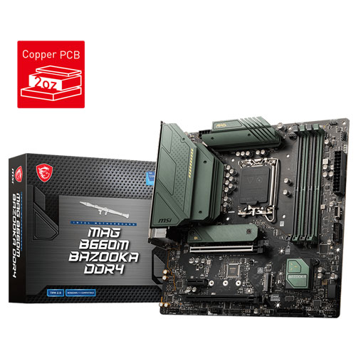 MSI MAG B660M Bazooka DDR4 Motherboard MSI MAG B660M Bazooka DDR4 Motherboard