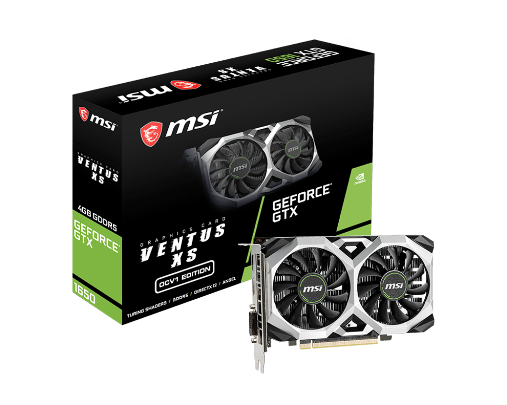 MSI geforce GTX 1650 ventus XS 4GB GDDR5 OCV1 graphic card MSI geforce GTX 1650 ventus XS 4GB GDDR5 OCV1 graphic card
