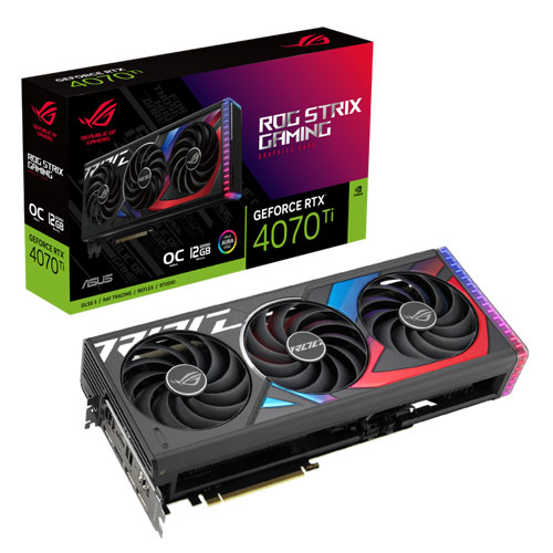 Asus ROG Strix GeForce RTX 4070 TI Gaming 12GB GDDR6X Graphics Card Asus ROG Strix GeForce RTX 4070 TI Gaming 12GB GDDR6X Graphics Card