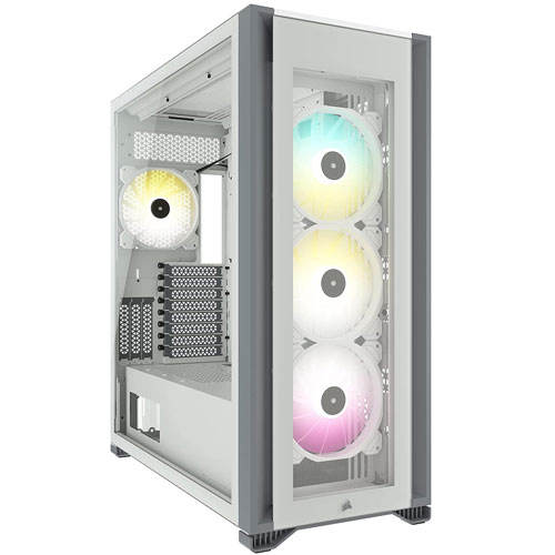 Corsair ICUE 7000X RGB Tempered Glass Full-Tower ATX Case – White Corsair ICUE 7000X RGB Tempered Glass Full-Tower ATX Case – White