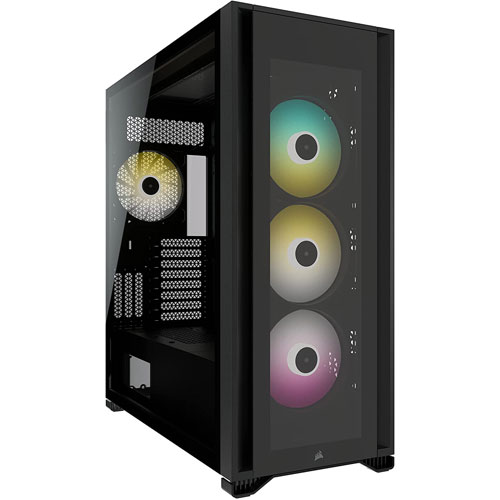 Corsair ICUE 7000X RGB Tempered Glass Full-Tower ATX Case – Black