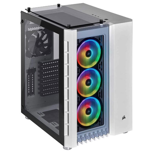 Corsair Crystal Series 680X RGB ATX High Airflow Tempered Glass Smart Case – White Corsair Crystal Series 680X RGB ATX High Airflow Tempered Glass Smart Case – White