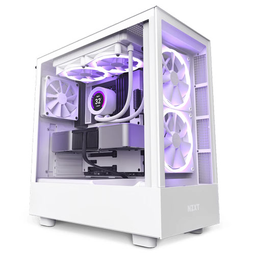 NZXT H5 Elite Edition RGB ATX Mid Tower White Case NZXT H5 Elite Edition RGB ATX Mid Tower White Case