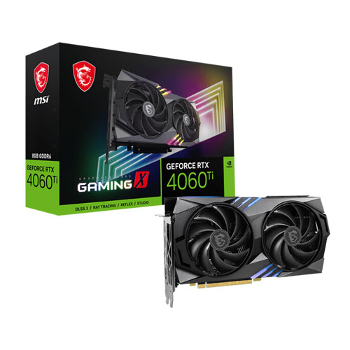 MSI GeForce RTX 4060 Ti Gaming X 8GB Graphics Card MSI GeForce RTX 4060 Ti Gaming X 8GB Graphics Card