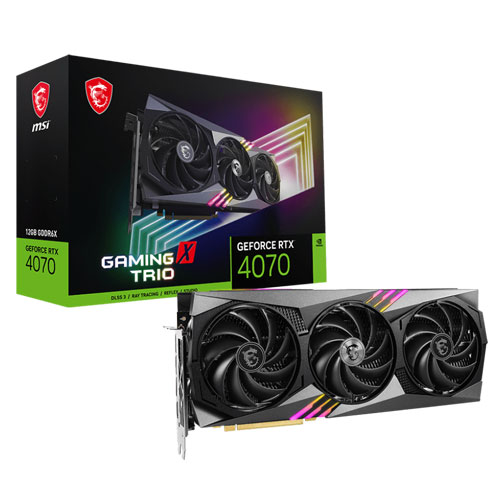 MSI GeForce RTX 4070 Gaming X TRIO 12GB GDDR6X Graphics Card