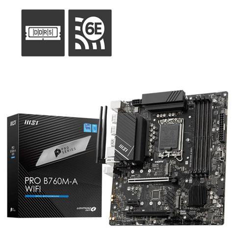 MSI Pro B760M-A (WIFI) DDR5 Motherboard