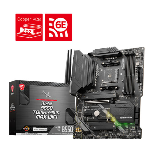 MSI MAG B550 Tomahawk MAX (WIFI) DDR4 Motherboard