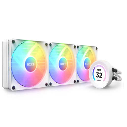NZXT Kraken Elite 360 (360mm) RGB CPU Liquid Cooler With LCD Display Black