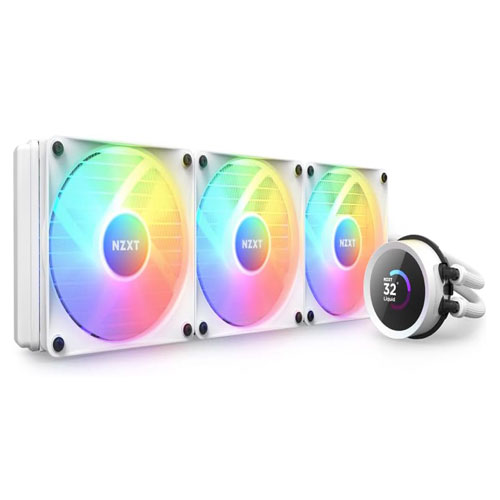 NZXT Kraken 360 (360mm) RGB CPU Liquid Cooler With LCD Display White