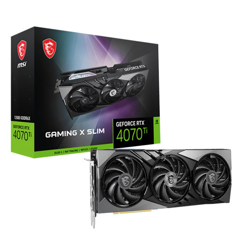 MSI Geforce RTX 4070 Ti Gaming X 12GB GDDR6X SLIM Graphics Card