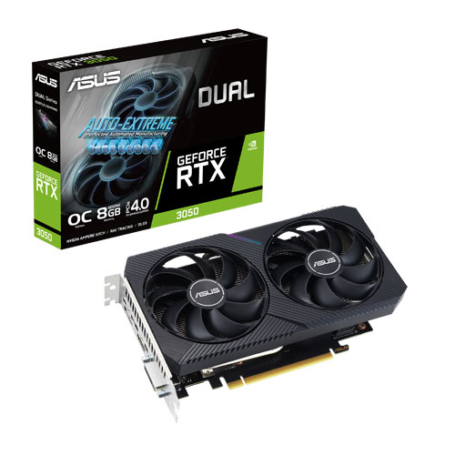 ASUS Dual GeForce RTX 3050 V2 8GB GDDR6 OC Graphics Card ( 3 YEARS WARRANTY )