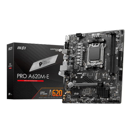MSI A620M-E Pro DDR4 Motherboard( 3 years warranty )