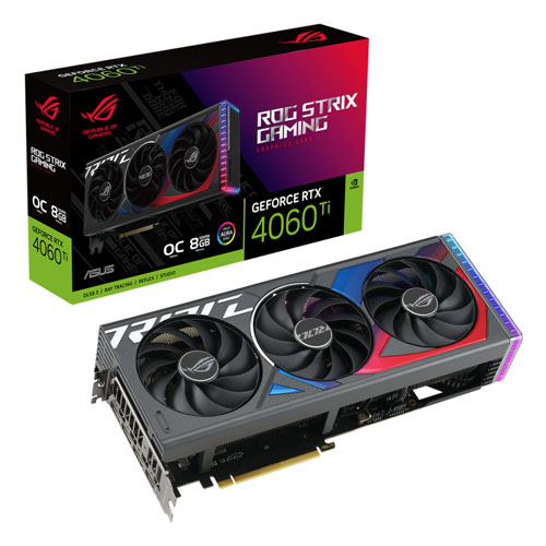 Asus ROG Strix GeForce RTX 4060 TI 8GB GDDR6X OC Graphics Card